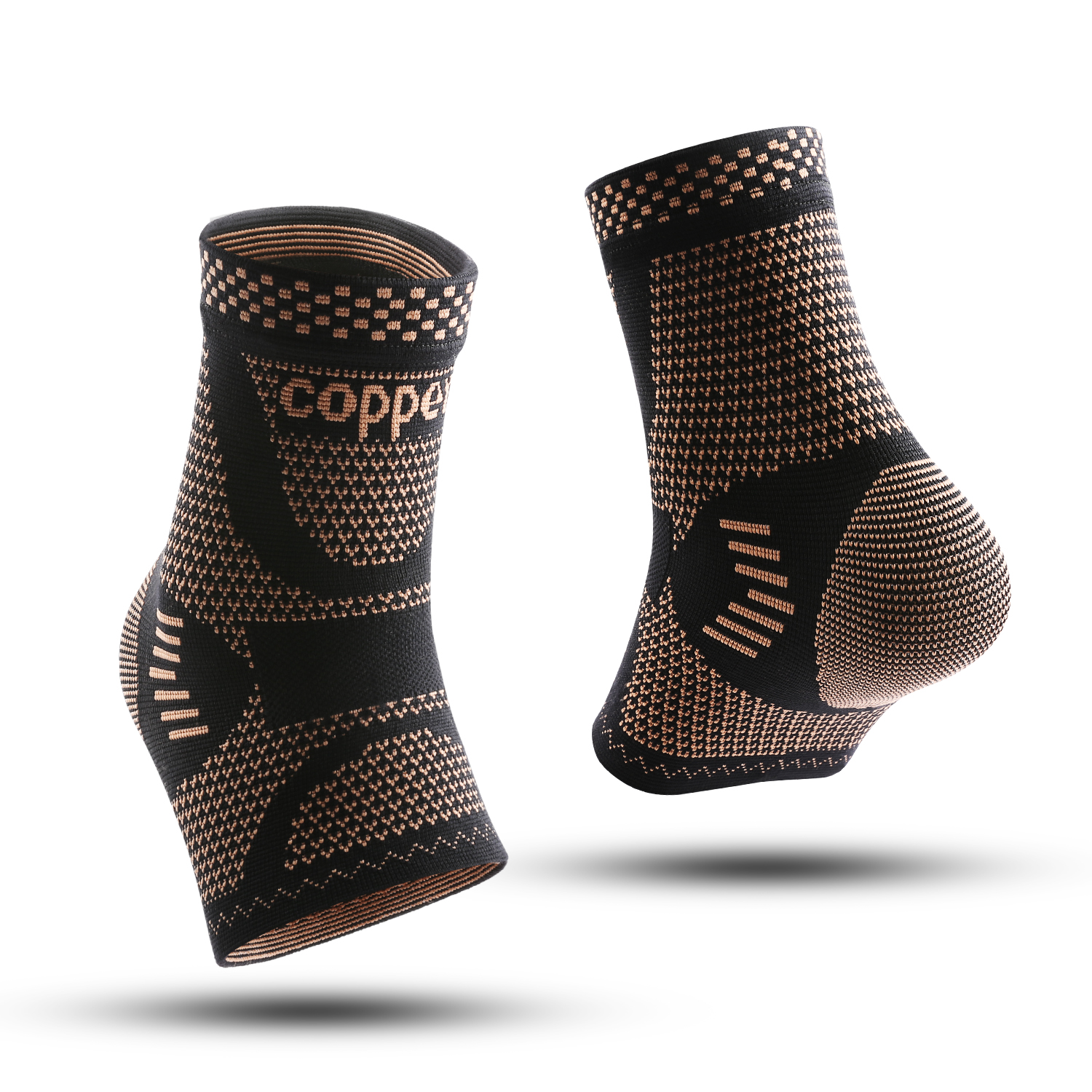 Ankle Brace Sock - 1/2 piece Copper Ankle Brace,Infused Ankle