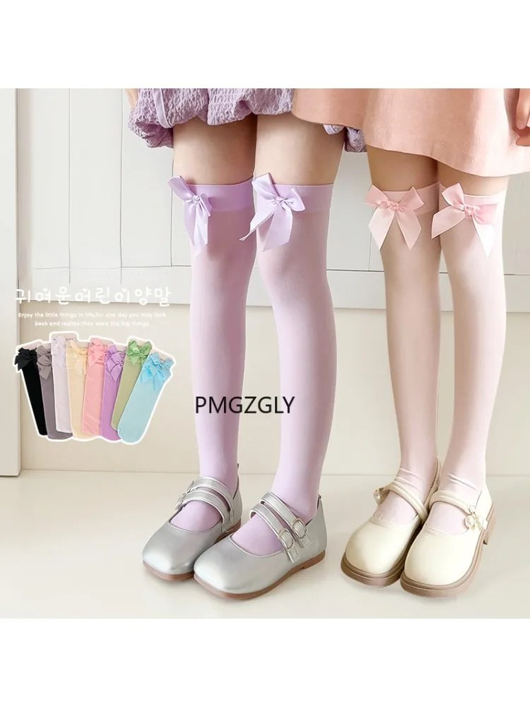 Girls Stockings * Pink Bow Kne - Thigh High Sock Stay Up บทวิจารณ์และราคา
