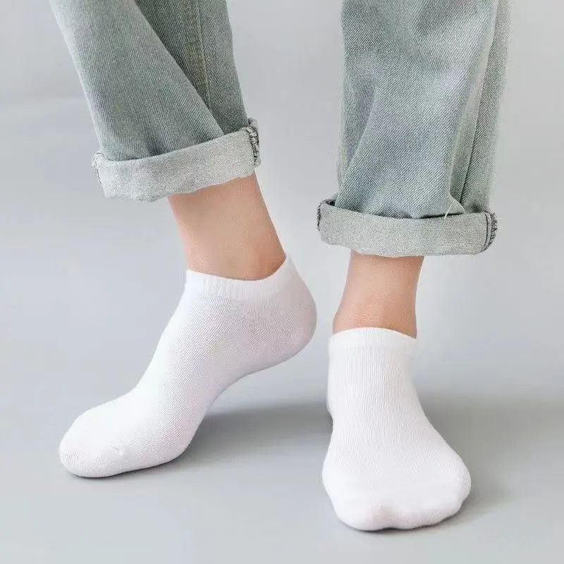 5 Pairs Unisex Casual Plain Co - Ankle Sock Low Cut บทวิจารณ์และราคา