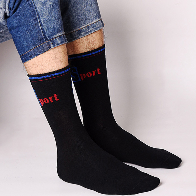 3 Pairs/Pack Big Large Socks E - Cotton Crew Sock Pack บทวิจารณ์และราคา