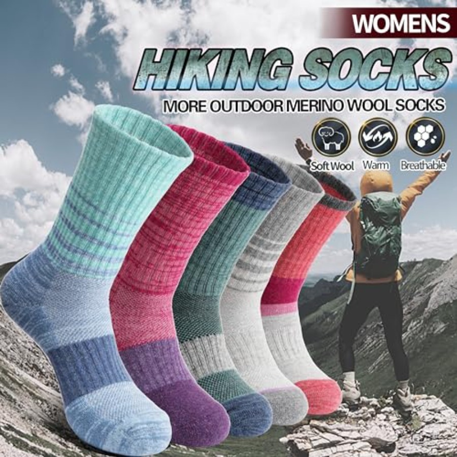 Anlisim Merino Wool Hiking Soc - Wool Hiking Sock บทวิจารณ์และราคา