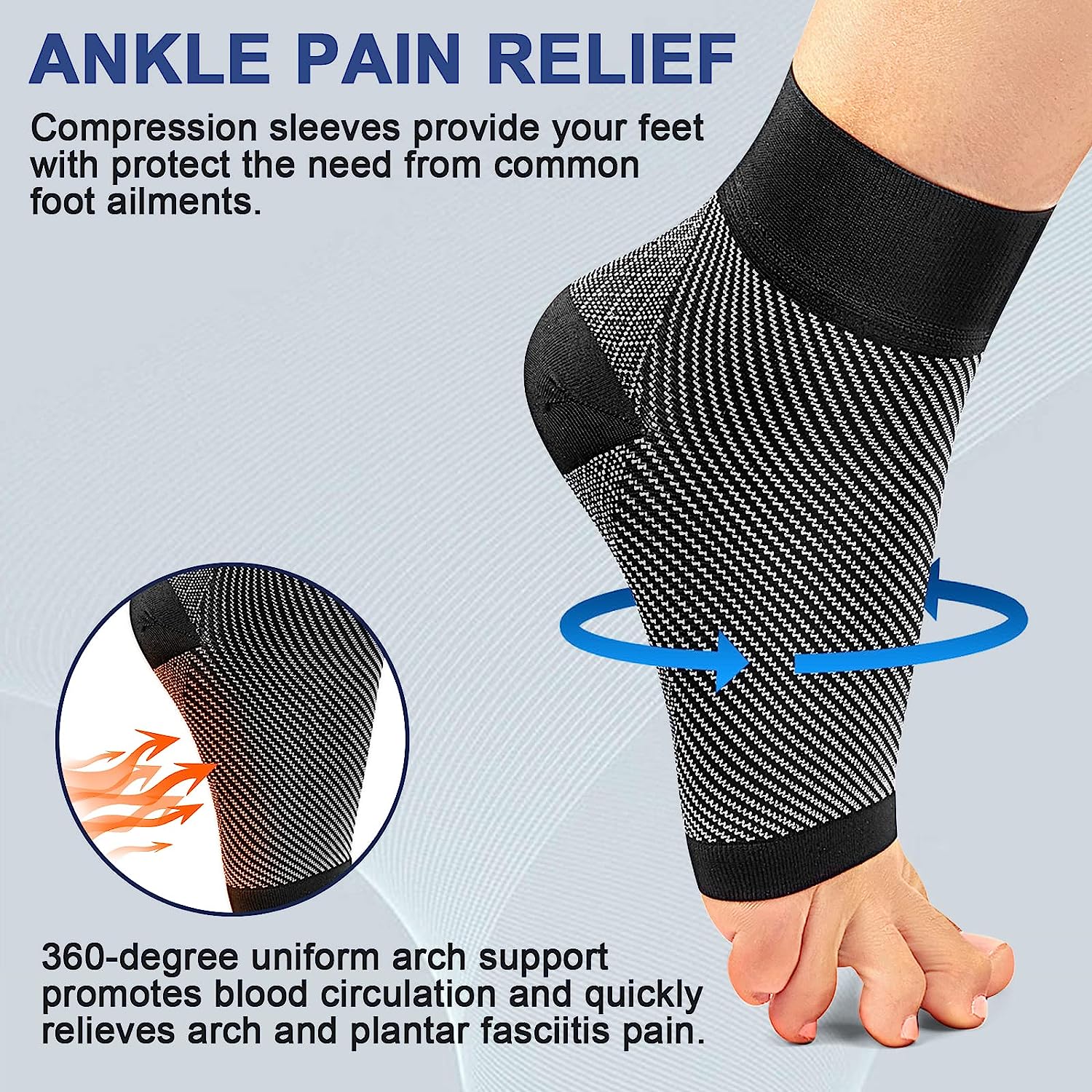 1pair Plantar Fasciitis Compre - Ankle Brace Sock บทวิจารณ์และราคา