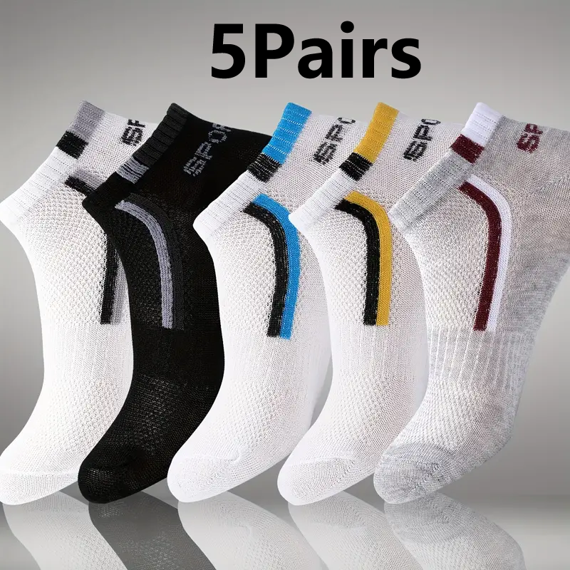 5Pair Men's Anti-Slip Ankle Bo - Ankle Sock Low Cut บทวิจารณ์และราคา