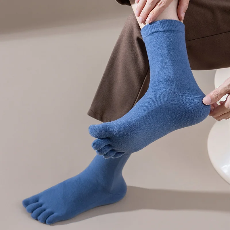 Mans Wool Five Finger Socks Sh - Thermal Sock Winter บทวิจารณ์และราคา