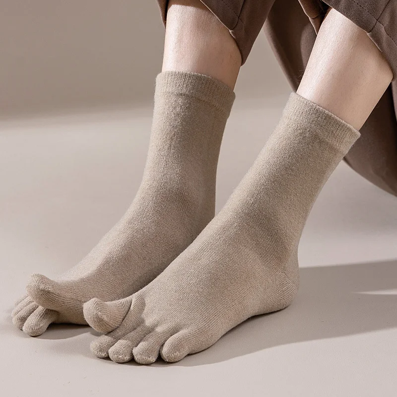 Mans Wool Five Finger Socks Sh - Thermal Sock Winter บทวิจารณ์และราคา