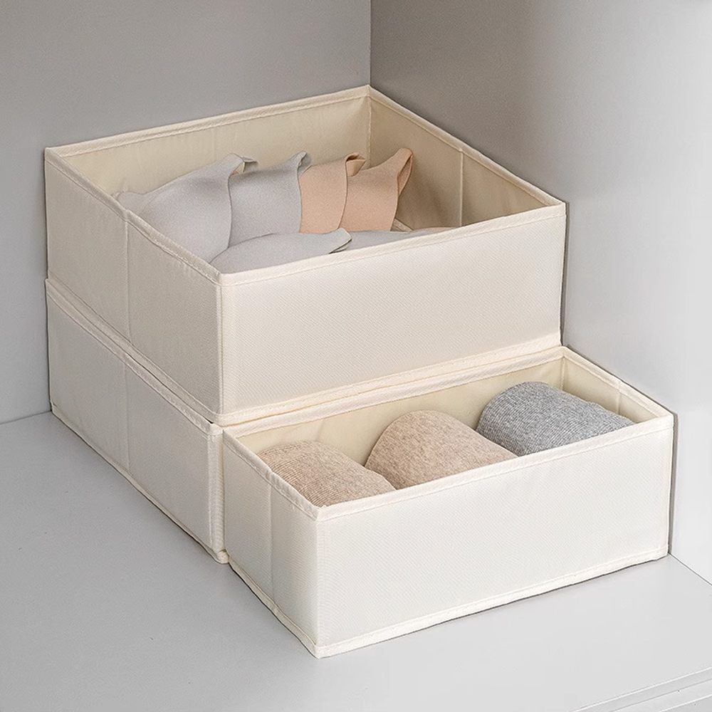 Foldable Cotton Linen Storage  - Sock Organizer Tray บทวิจารณ์และราคา