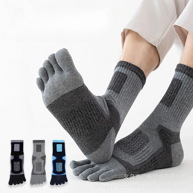 3 Pairs Men Sports Five Finger - Toe Sock Split บทวิจารณ์และราคา