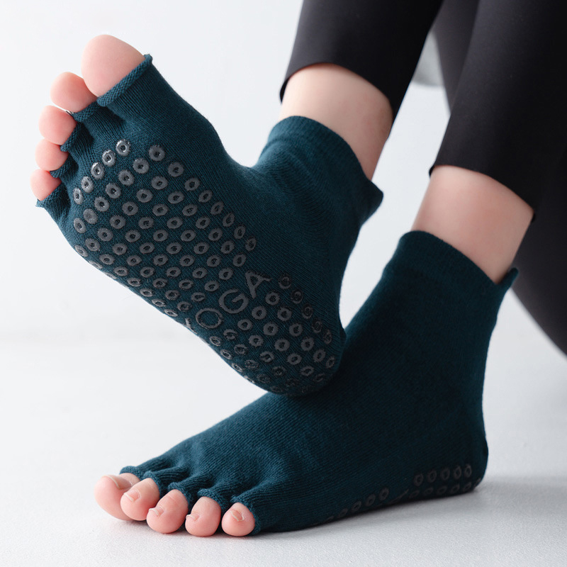 Yoga Socks Half Toe Anti-Slip  - Grip Sock Yoga บทวิจารณ์และราคา
