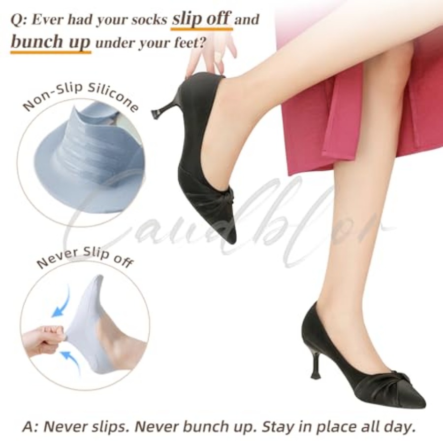 Caudblor Thin No Show Socks Wo - Invisibility Sock Loafer บทวิจารณ์และราคา