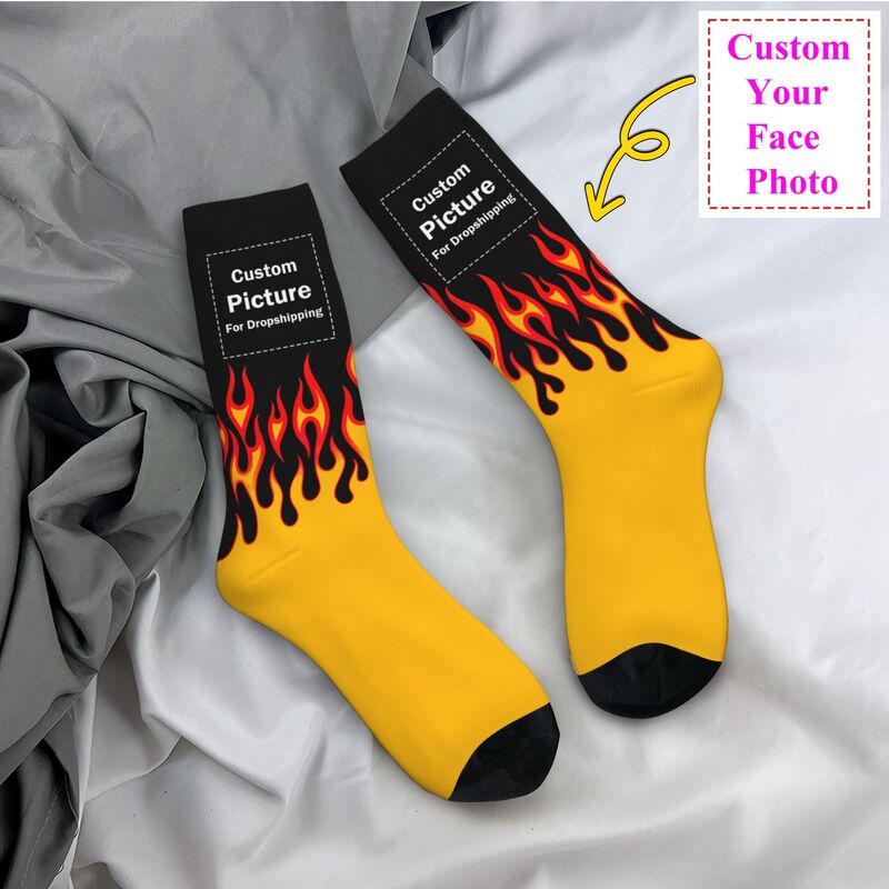Personalized Custom Photo Logo - Dress Sock Men บทวิจารณ์และราคา