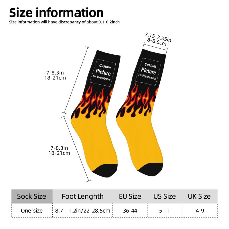 Personalized Custom Photo Logo - Dress Sock Men บทวิจารณ์และราคา