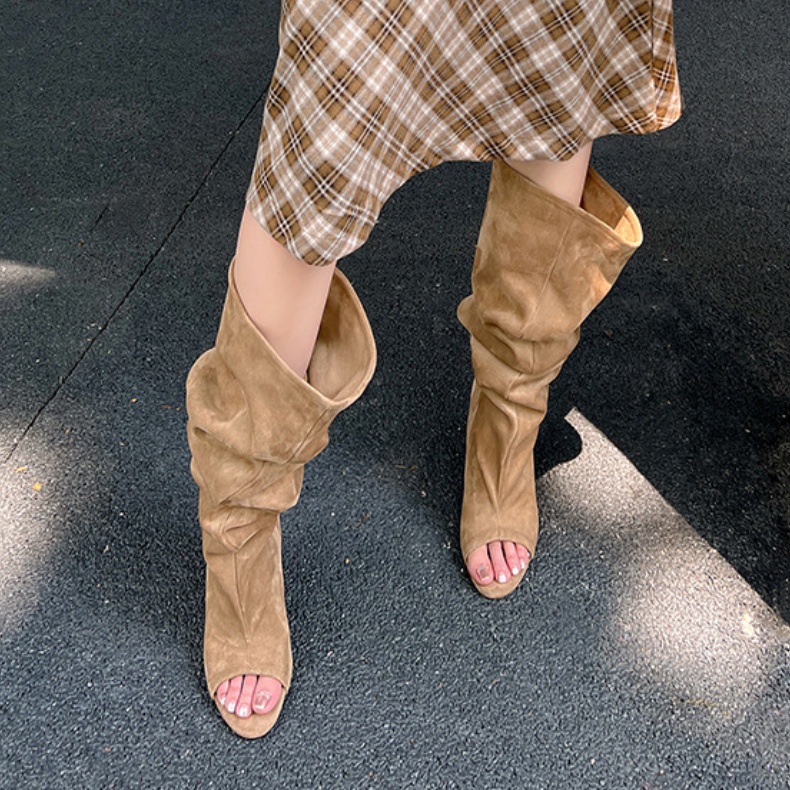 AIYKAZYSDL Strange Wedge Heel  - Boot Sock Slouchy บทวิจารณ์และราคา