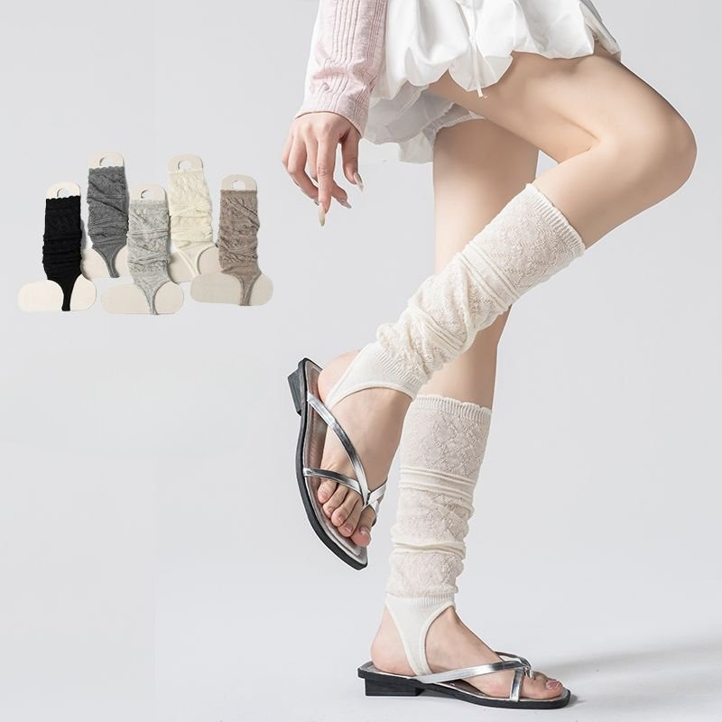 1 Pair Ins Aesthetic Retro Hol - Boot Sock Slouchy บทวิจารณ์และราคา