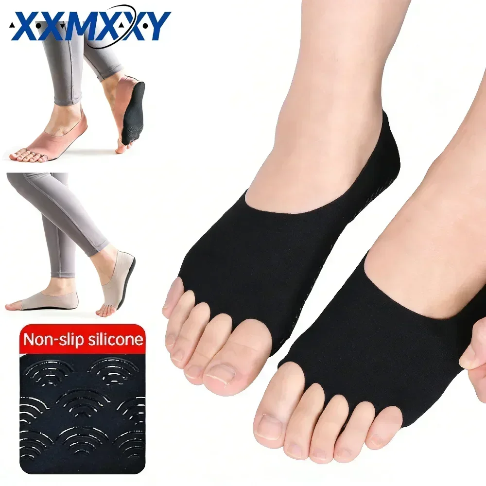 1Pair Toeless Yoga Pilates Soc - Grip Sock Yoga บทวิจารณ์และราคา