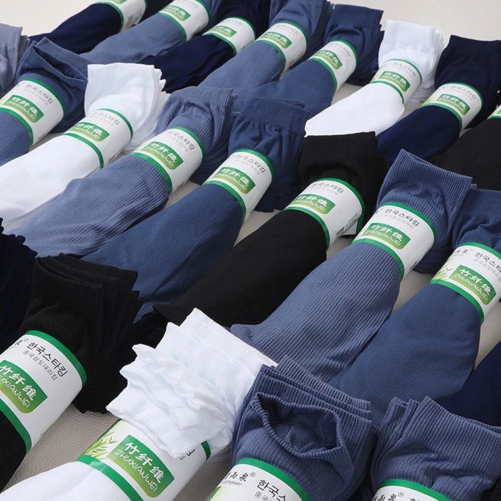 10pairs Casual Breathable Men  - Silk Sock Bamboo บทวิจารณ์และราคา