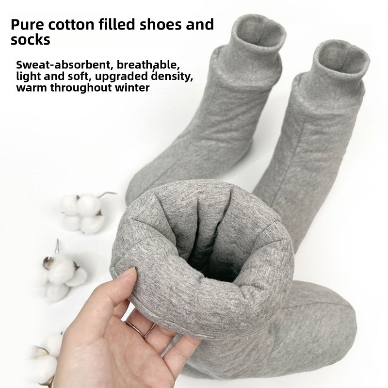 Xinjiang Cotton Thick Thermal  - Thermal Sock Winter บทวิจารณ์และราคา