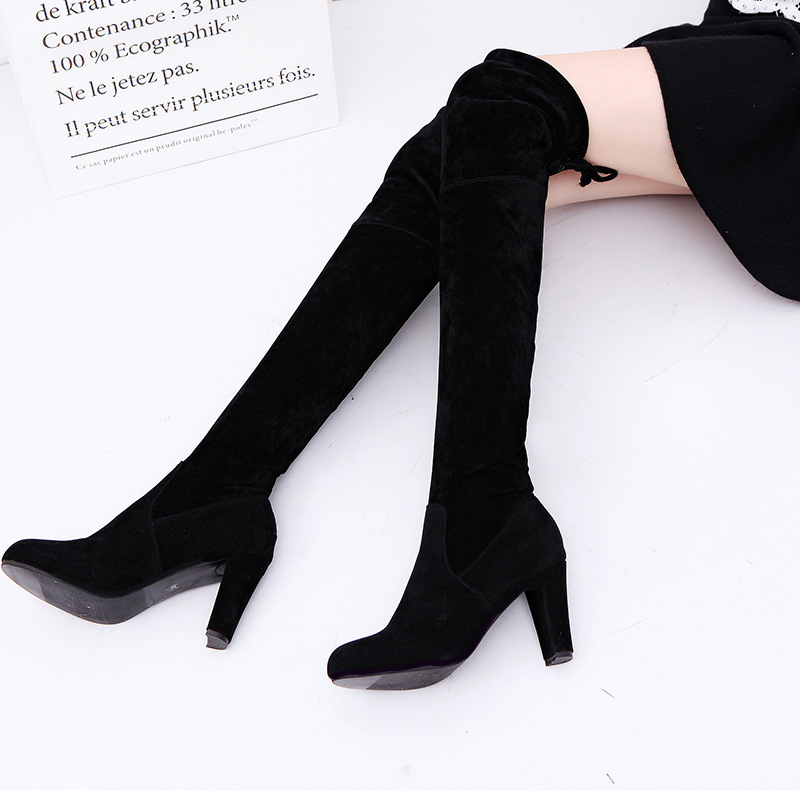 Women's Boots Stretch Fabric O - Knee High Sock Women บทวิจารณ์และราคา