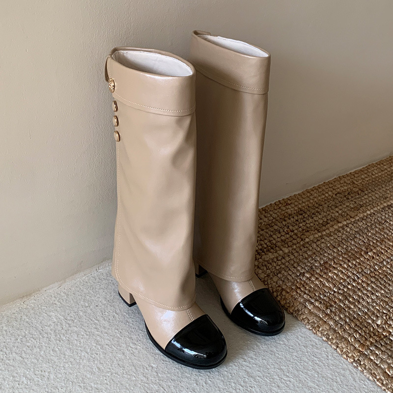 French style small fragrant ro - Knee High Sock Women บทวิจารณ์และราคา