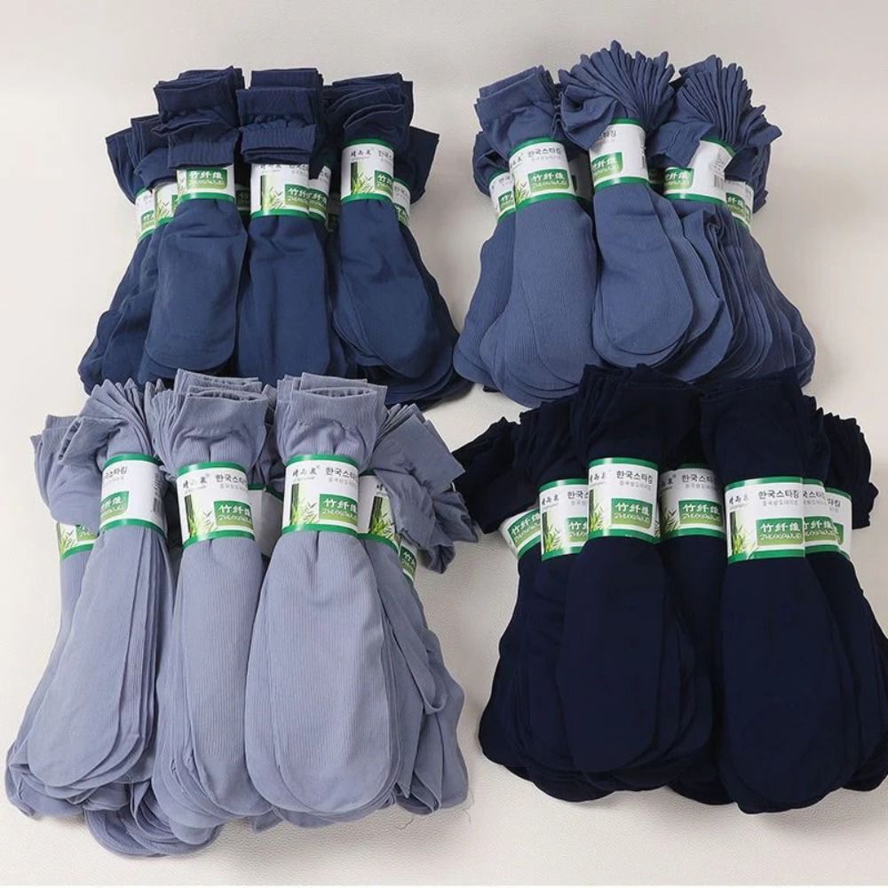 10pairs New Breathable Men Ice - Silk Sock Bamboo บทวิจารณ์และราคา