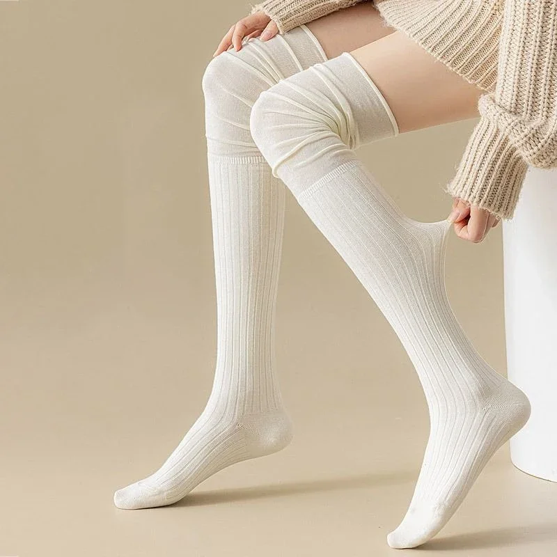 1-10Pairs Women’s Over-the-Kne - Boot Sock Slouchy บทวิจารณ์และราคา