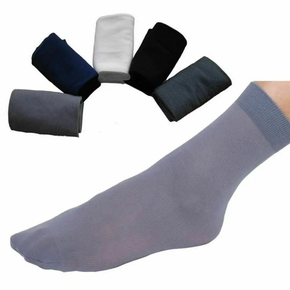 10pairs New Breathable Men Ice - Silk Sock Bamboo บทวิจารณ์และราคา