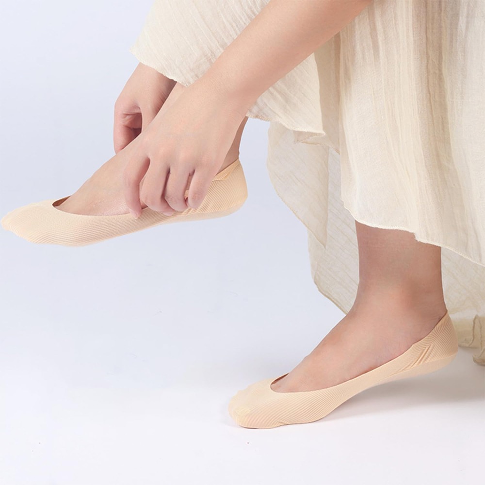 6 Pairs No Show Socks Women An - Invisibility Sock Loafer บทวิจารณ์และราคา