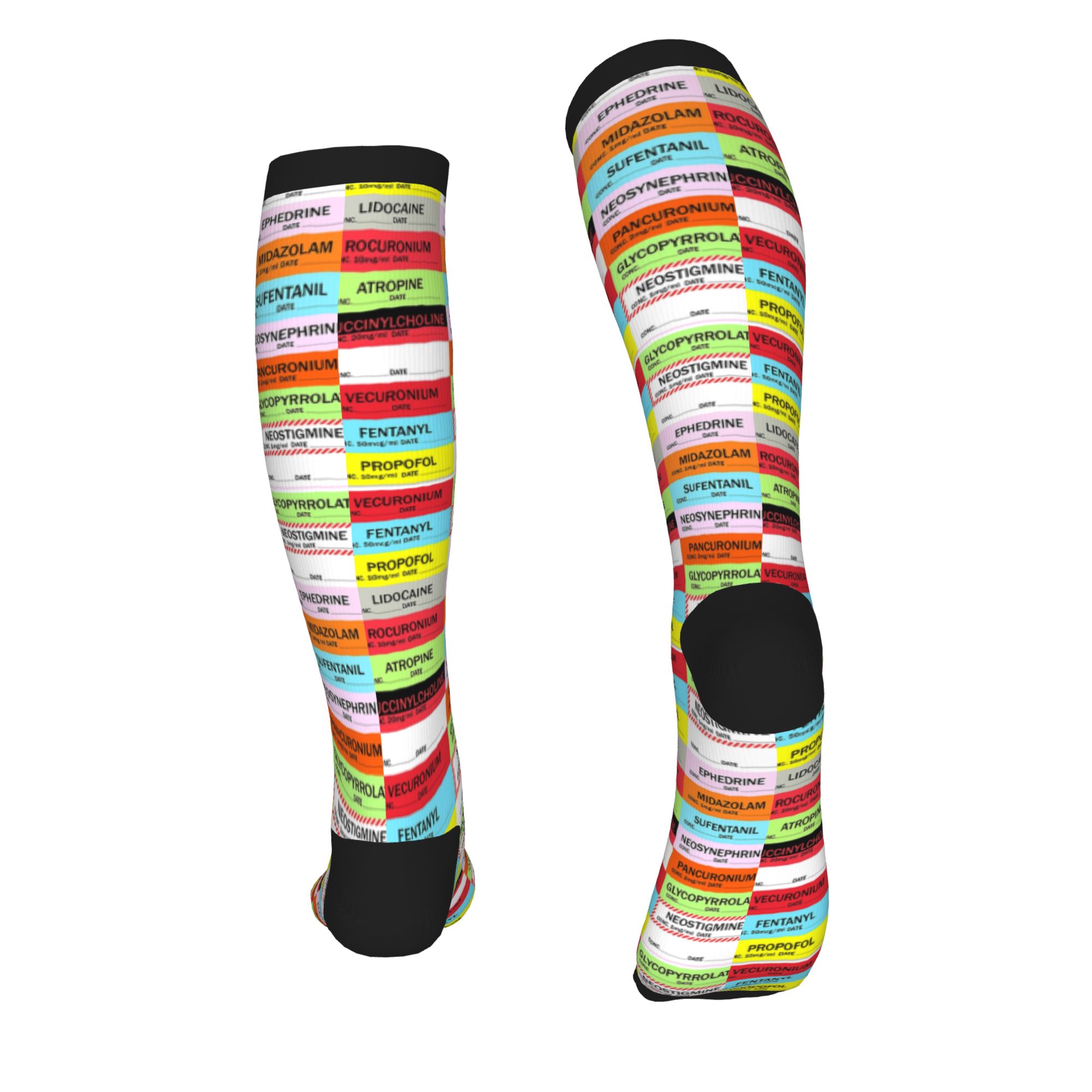 Novelty Printed Anesthesia Med - Compression Sock Medical บทวิจารณ์และราคา