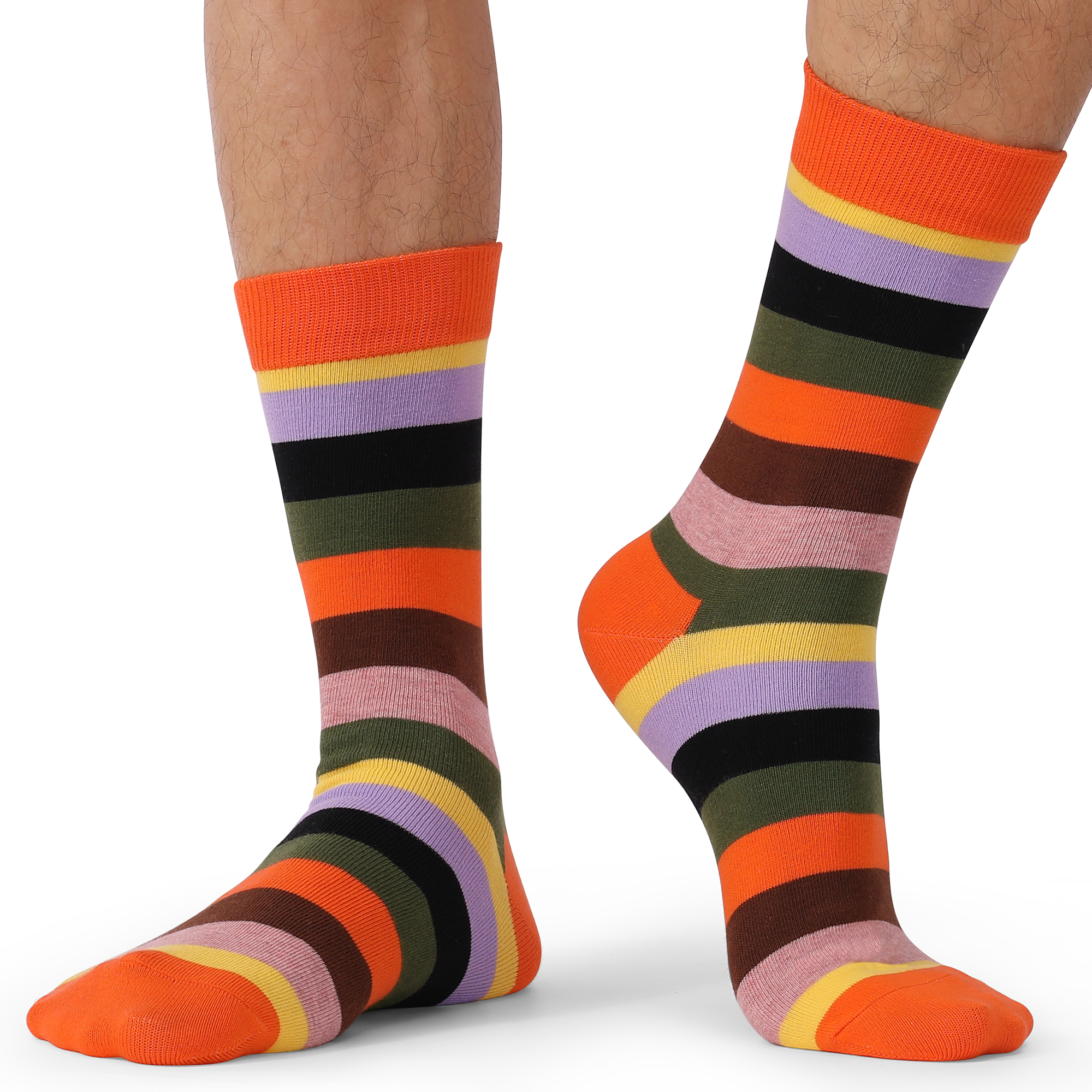 5Pairs Mens Fun Dress Socks, P - Cotton Crew Sock Pack บทวิจารณ์และราคา