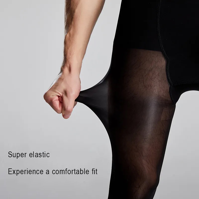 Plus Size Men Sexy Sheer Black - Tights Pantyhose Sheer บทวิจารณ์และราคา