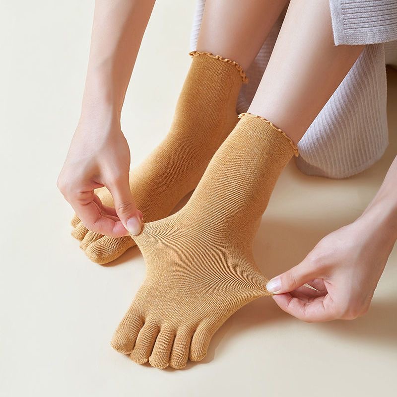 1/5 Pairs Cotton Women Five Fi - Toe Sock Split บทวิจารณ์และราคา