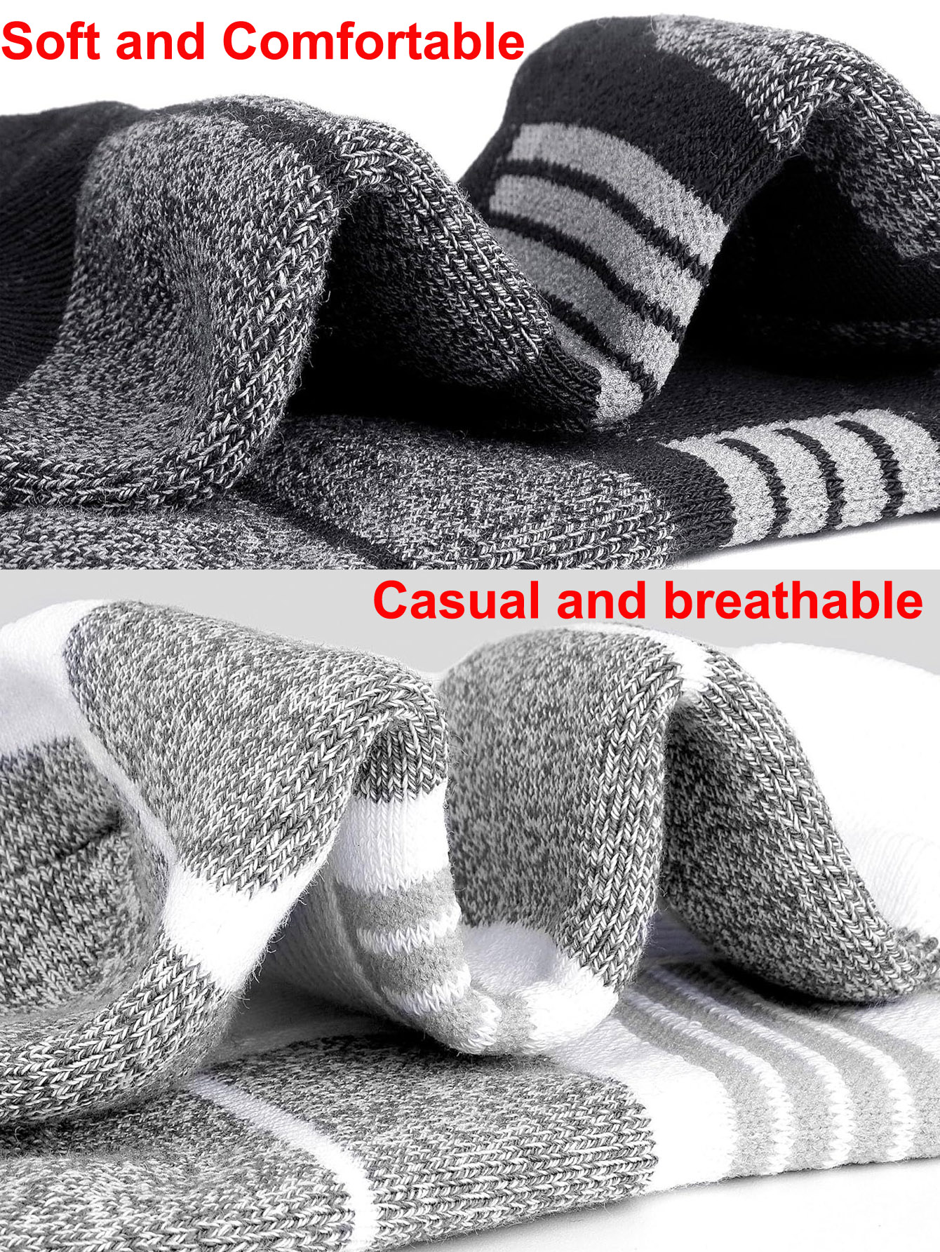 Men's Ankle Socks 6/12 Pairs B - Ankle Sock Low Cut บทวิจารณ์และราคา