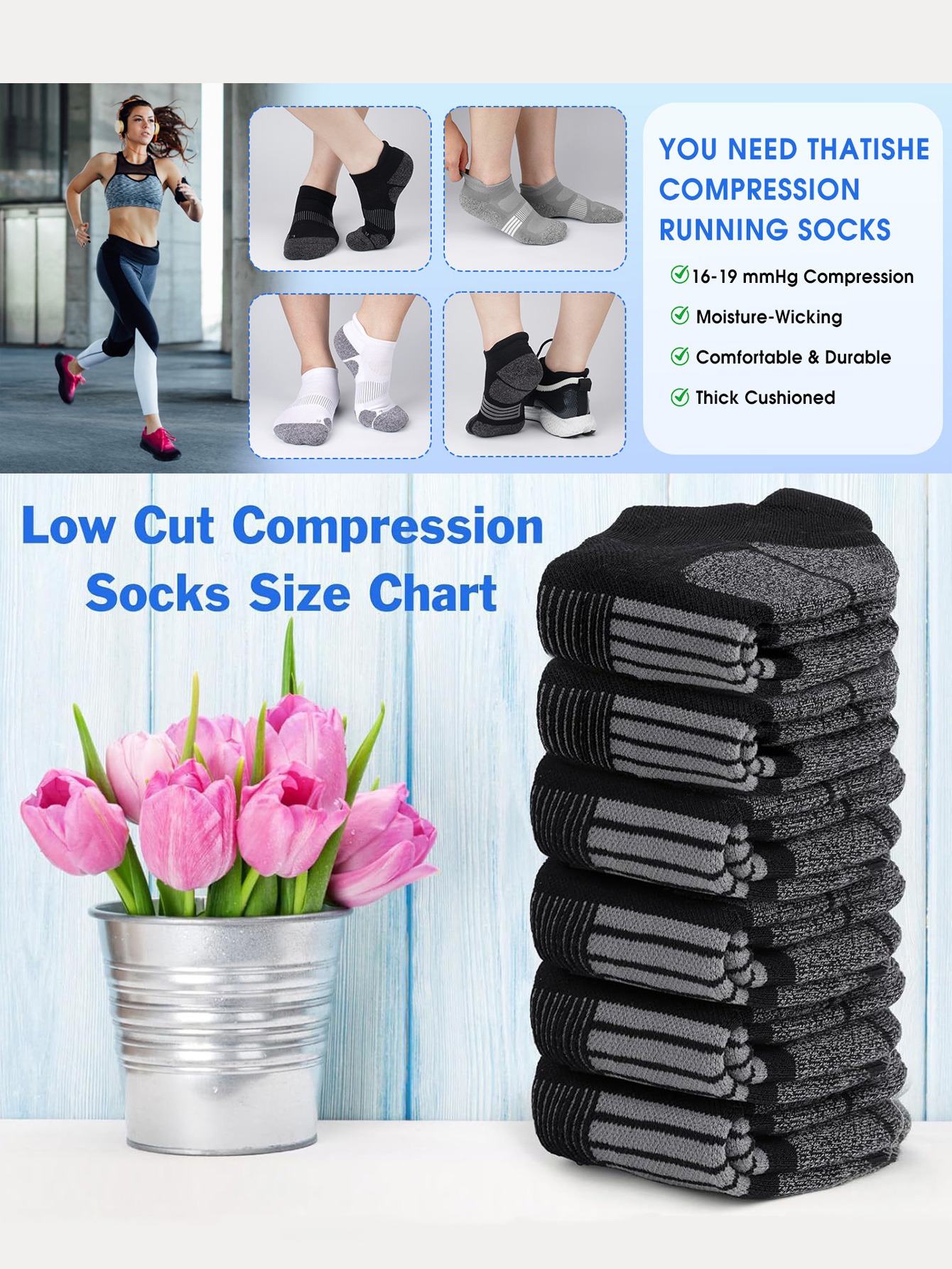 Men's Ankle Socks 6/12 Pairs B - Ankle Sock Low Cut บทวิจารณ์และราคา
