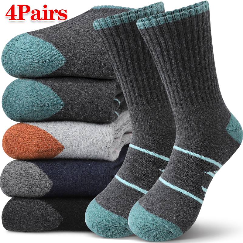 4Pairs Winter Women Mid Tube S - Wool Hiking Sock บทวิจารณ์และราคา