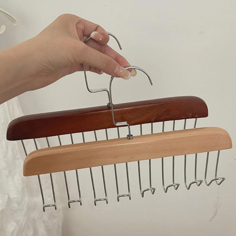 Solid Wood Eight-hook Hanger M - Sock Organizer Tray บทวิจารณ์และราคา