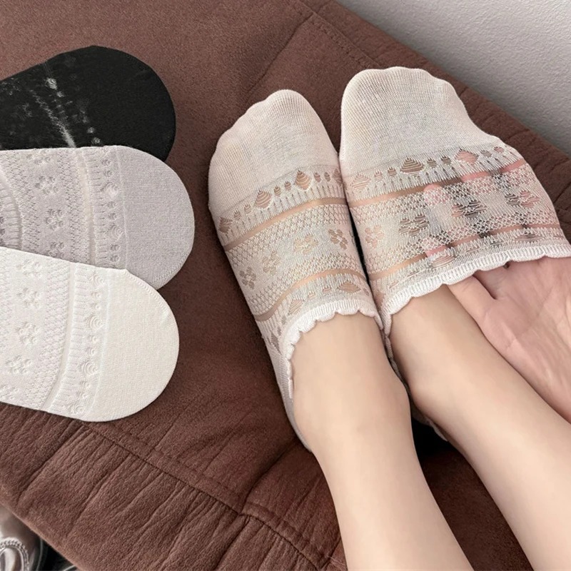 Lace Openwork Ballet Socks for - Invisibility Sock Loafer บทวิจารณ์และราคา