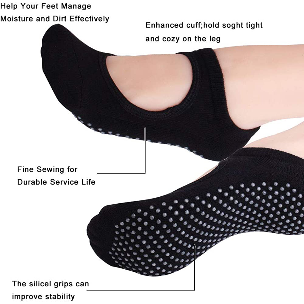 Backless Non-slip Fitness Pila - Grip Sock Yoga บทวิจารณ์และราคา