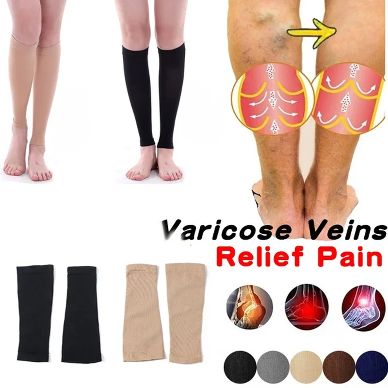 1/2Pairs Varicose Vein Medical - Compression Sleeve Calf บทวิจารณ์และราคา