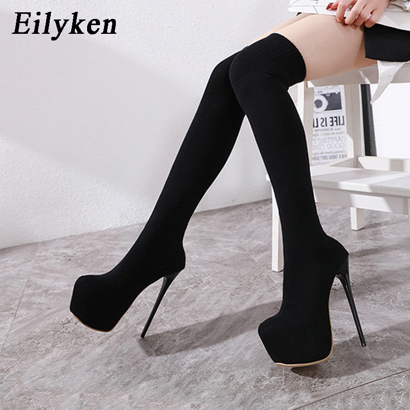 Eilyken Fashion Platform Stret - Knee High Sock Women บทวิจารณ์และราคา