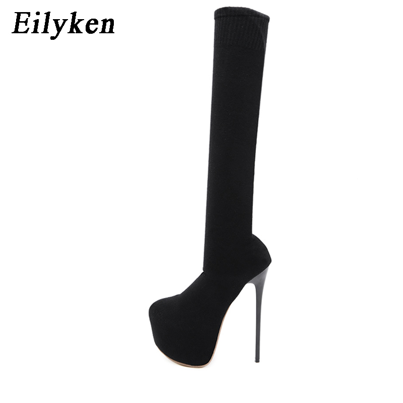Eilyken Fashion Platform Stret - Knee High Sock Women บทวิจารณ์และราคา