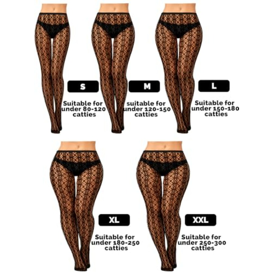Bencailor 3 Pairs Women Rhines - Fishnet Stocking Women บทวิจารณ์และราคา