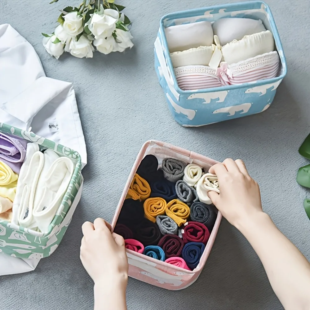 1pc Cotton Linen Fabric Waterp - Sock Organizer Tray บทวิจารณ์และราคา
