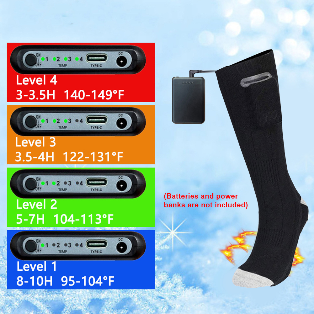 Heat Battery Electric Heated S - Thermal Sock Winter บทวิจารณ์และราคา