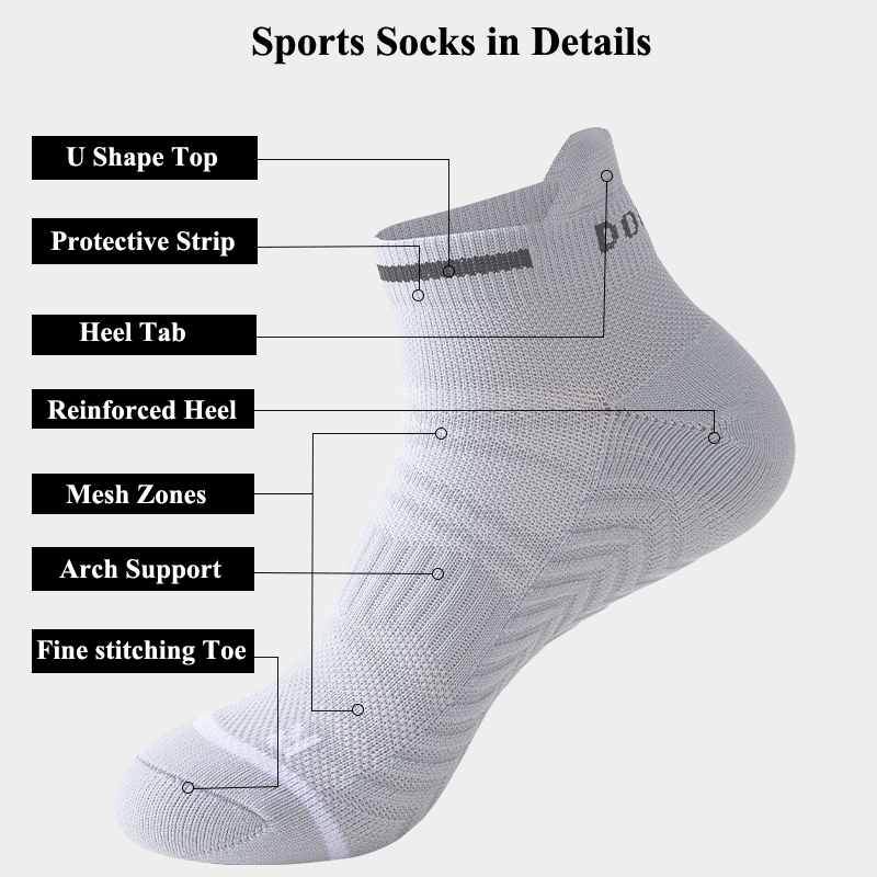 Ankle Socks Athletic Cushioned - Athletic Sock Cushion บทวิจารณ์และราคา
