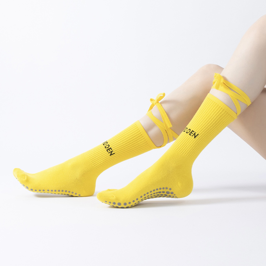 Women Bandage Yoga Socks Cotto - Grip Sock Yoga บทวิจารณ์และราคา
