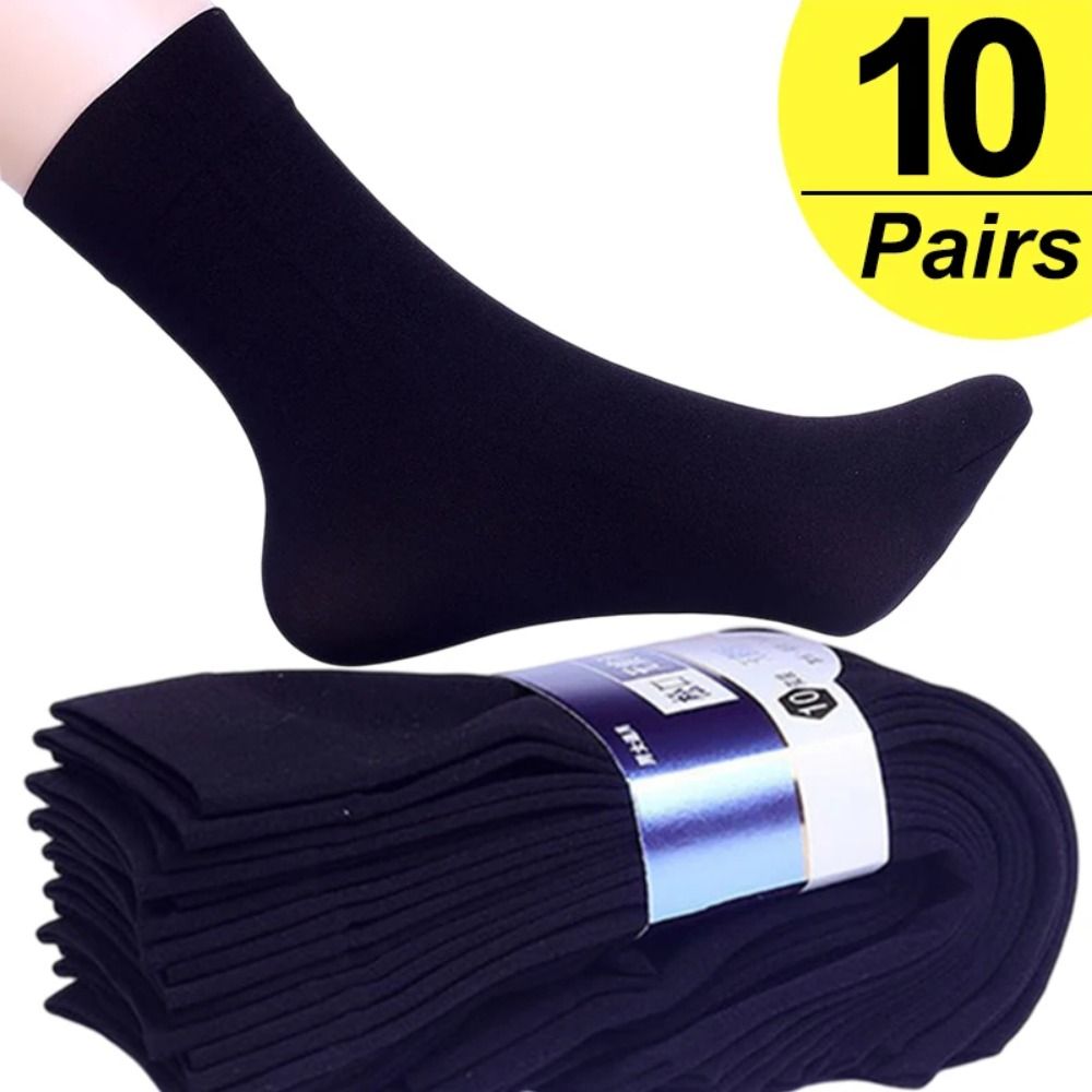 10Pairs Fashion Breathable Men - Silk Sock Bamboo บทวิจารณ์และราคา