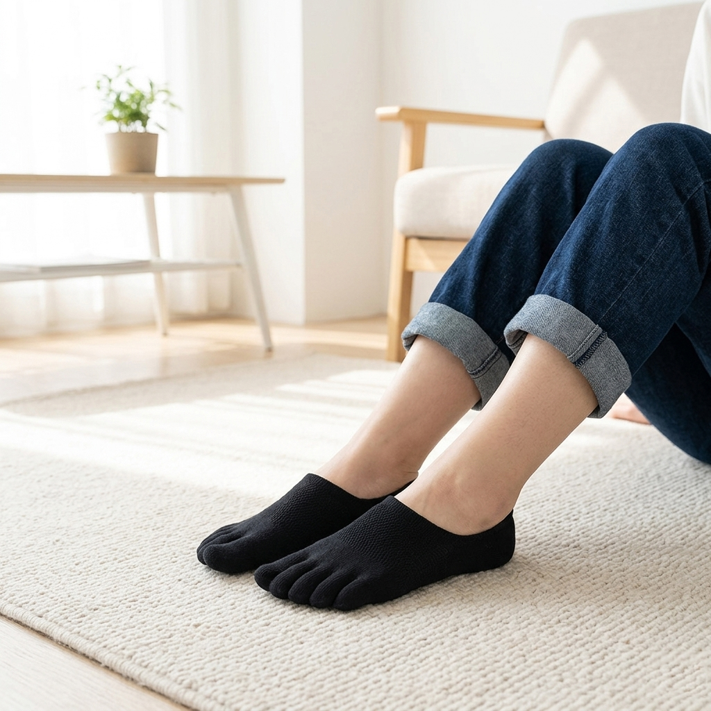 1/3/4 Pairs,Unisex Cotton Five - Toe Sock Split บทวิจารณ์และราคา