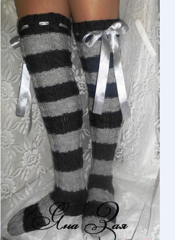 Women Thigh-high Knit Stocking - Thigh High Sock Stay Up บทวิจารณ์และราคา