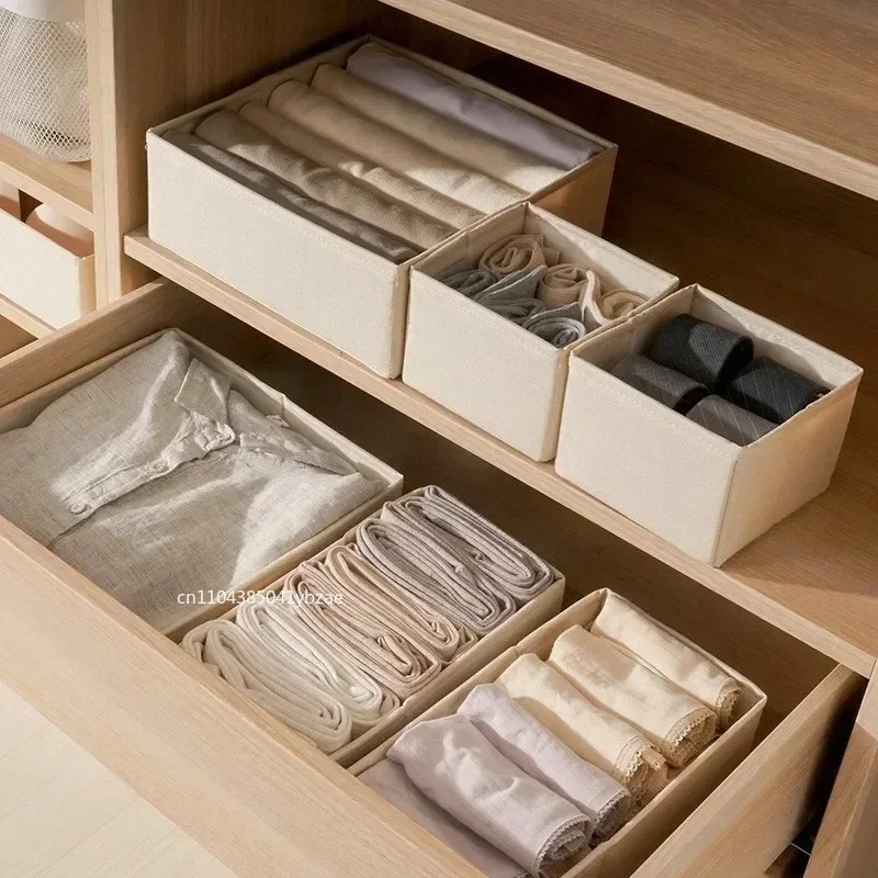 Fabric Underwear Storage Box D - Sock Organizer Tray บทวิจารณ์และราคา
