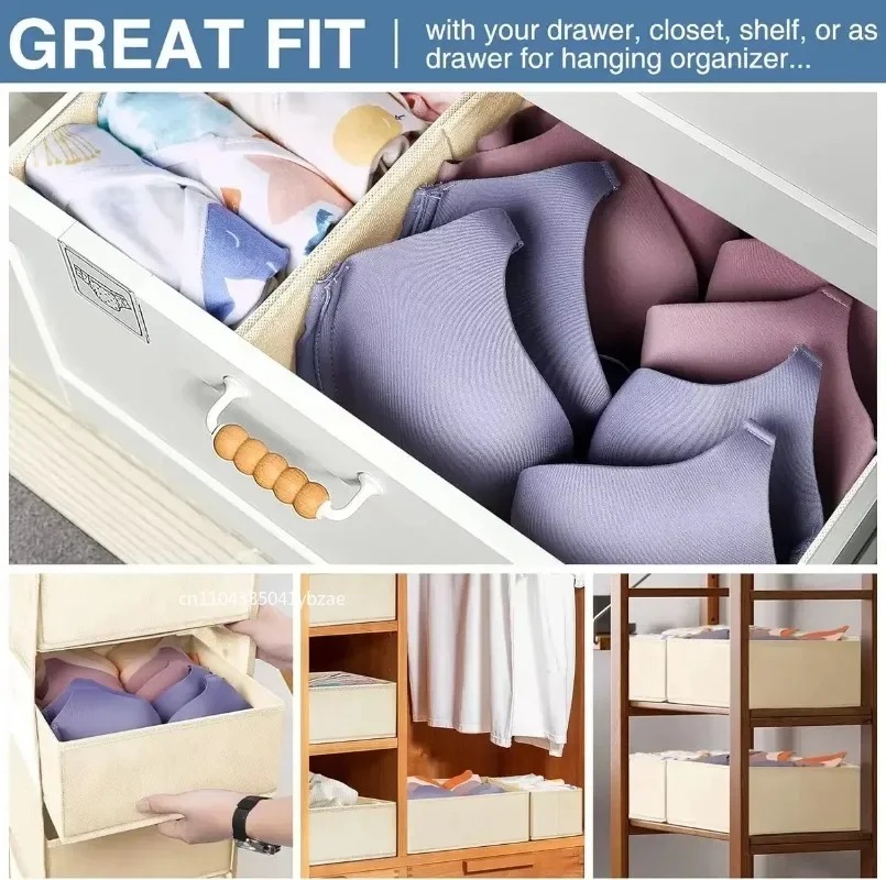 Fabric Underwear Storage Box D - Sock Organizer Tray บทวิจารณ์และราคา