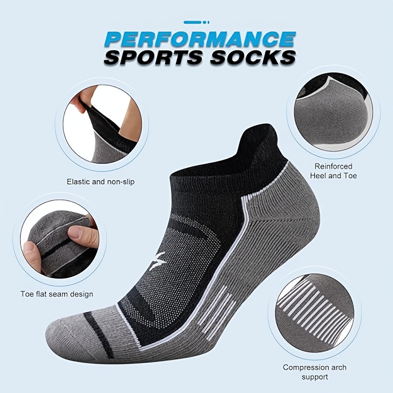 6 Pack Men's Athletic Socks Th - Athletic Sock Cushion บทวิจารณ์และราคา